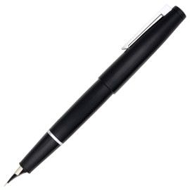 Gullor Matte Black Fountain Pen (JH18), Classic Design with Converter and Pen Box, Fine Nib, Silver Clip