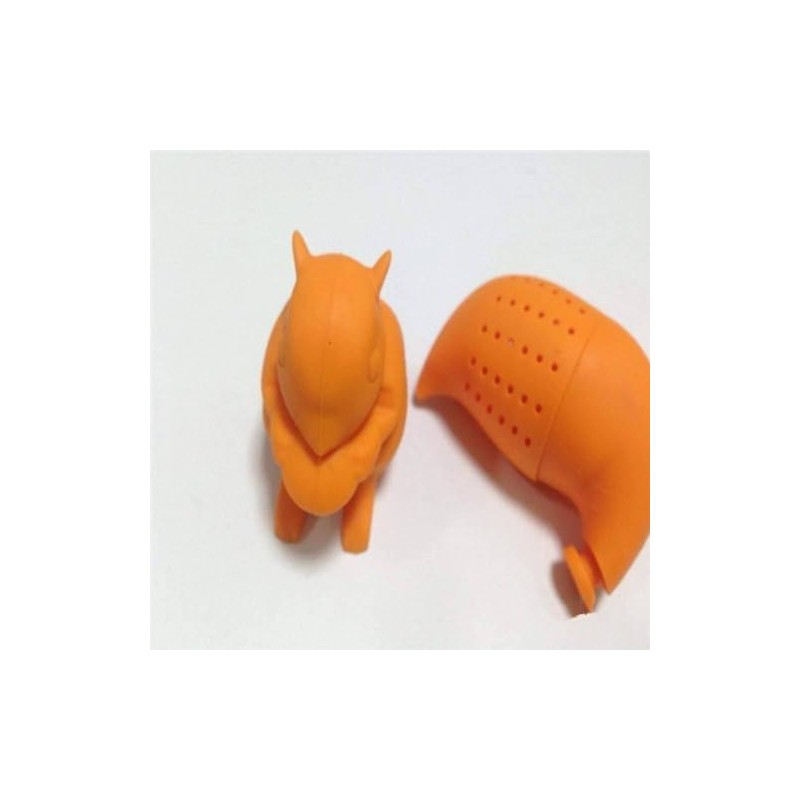Orange Squirrel Tea Infuser Strainer Filter Portable Tea Strainers and