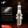 A-Premium Pack of 4 Iridium & Platinum Spark Plugs Compatible