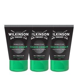 Wilkinson Sword Sensitive Shave Cream, 100ml, Pack of 3, Alcohol-Free
