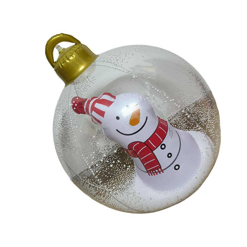 23.6in Inflatable Christmas Balls with LED Giant Light Up Decorated