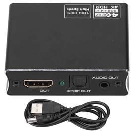 60hz Optical Fiber Audio Splitter Stereo Audio Stable Performance Audio Extractor