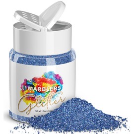 MARBLERS Holographic Glitter [Holo Denim] 1.5oz (42g) | Fine | Non-Toxic, Vegan, Cruelty-Free | Face, Body, Eyeshadow, Hair, Festival, Party Makeup | Nail Art, Polish | Resin, Tumbler, Slime, Craft