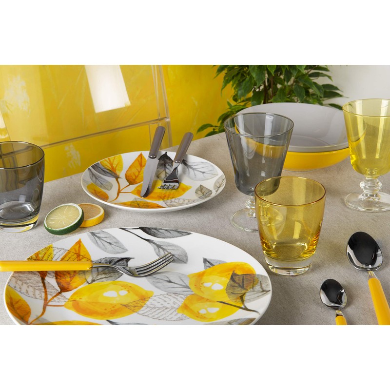 Excelsa Fashion Service 24-Piece Stainless Steel Yellow