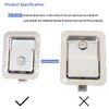 2 Pack Stainless Door Lock Heavy Duty Flush Mount Handle