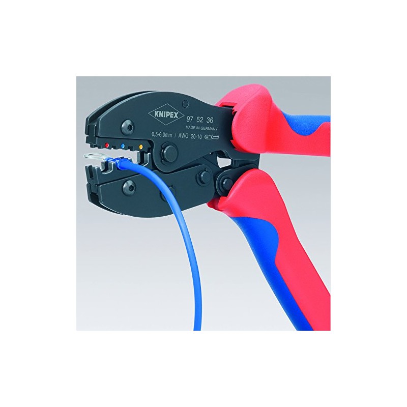 KNIPEX Tools - Crimping Pliers, 3 Position Contact, Multi-Component (975236)