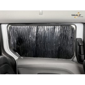 Custom Fit Rear Side 2nd Row Window Sunshades (2pcs) for 2014 2015 2016 2017 2018 2019 2020 2021 2022 2023 Ford Transit Connect Van, Accessories UV Reflector Privacy Insulated (Made in USA)