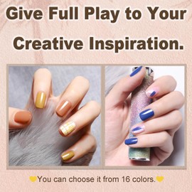 NovaCharm Solid Gel Nail Polish - Mud Gel Cream Nail Polish - 16 Colors Solid Gel Polish - Glossy Solid Nail Gel Polish - Oil Painting Solid Nail Polish - Solid Cream Gel Manicure Palette