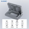 ELEGRP Horizontal Outdoor Cover for Decotative Receptacles, Weatherproof Wall Plate,