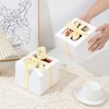 Retainbre 40pcs 6x6x5 Inch Mini Cake Boxes with Cake Boards