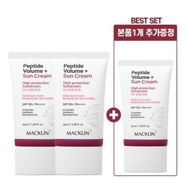 Maclean Cosmetics Jo Eun House [Maclean] Peptide Volume Sun Cream 50ml 3 pieces SPF 50+, PA++++ 948353 / 조은하우스 [맥클린] 펩타이드 볼륨 선크림 50ml 3개 SPF 50+, PA++++ 948353