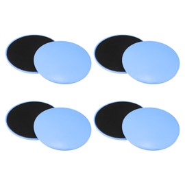 PATIKIL Core Sliders for Working Out 6.9", 8 Packs Dual Sided Exercise Sliders Fitness Workout Discs Strength Slides Gliding Discs for Gym Carpet Hardwood Floor, Blue
