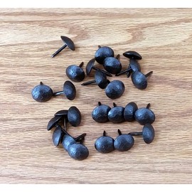 Clavos, 3/4 inch Diameter, Round Clavos, (25 Pack) Distressed, Matte Bronze Finish,