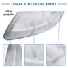 1 Pair Glossy Grey Side Mirror Cover Cap Housing Compatible