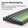 ZORNHER ZH870 Wireless Mechanical Gaming Keyboard,80% Green Custom Creamy Sound