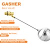GASHER 1PCS 3/4" 304 Stainless Steel Float Ball Valve with