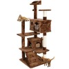 HomGarde 53-in Cat Tree Tower Playing House Condo Scratching Post