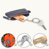 LEDEROW Leather Key Case Small with Zip for Men and
