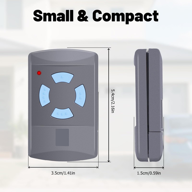 2 Pieces Replacement for Hörmann Handheld Transmitter, Garage Door Opener