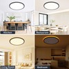 19 Inch Flush Mount Ceiling Light with Night Light, 45W