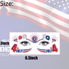 6 Sheets Patriotic Face Tattoos for 4th of July –