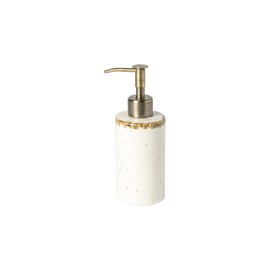 Casafina Ceramic Soap & Lotion Pump Dispenser - Toscana Collection, Aglio | Stoneware Bathroom Accessories | Quality Bath Decor | 2.5'' x 4.75'', 6 oz.