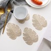 Anevous Set of 4 Monstera Leaf Coasters, Drinks Coasters, Table