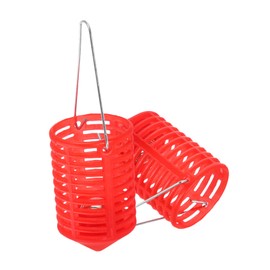Outanaya Fishing Bait Cage Trap Net 2pcs Fish Holder Bait Trap Cage Feeder Carp Fishing Basket