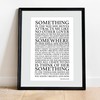 The Beatles Song Lyrics Wall Art-"Something In The Way She