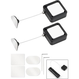 6.5 ft Retractable Remote Control  Tether Lock with Adjustable Locking Leash Length Clasp,Remote Control  Lanyard Lock for TV Remote Control,Gaming Controller,Tablets Showroom -2 Pcs - Color: 2 Pcs