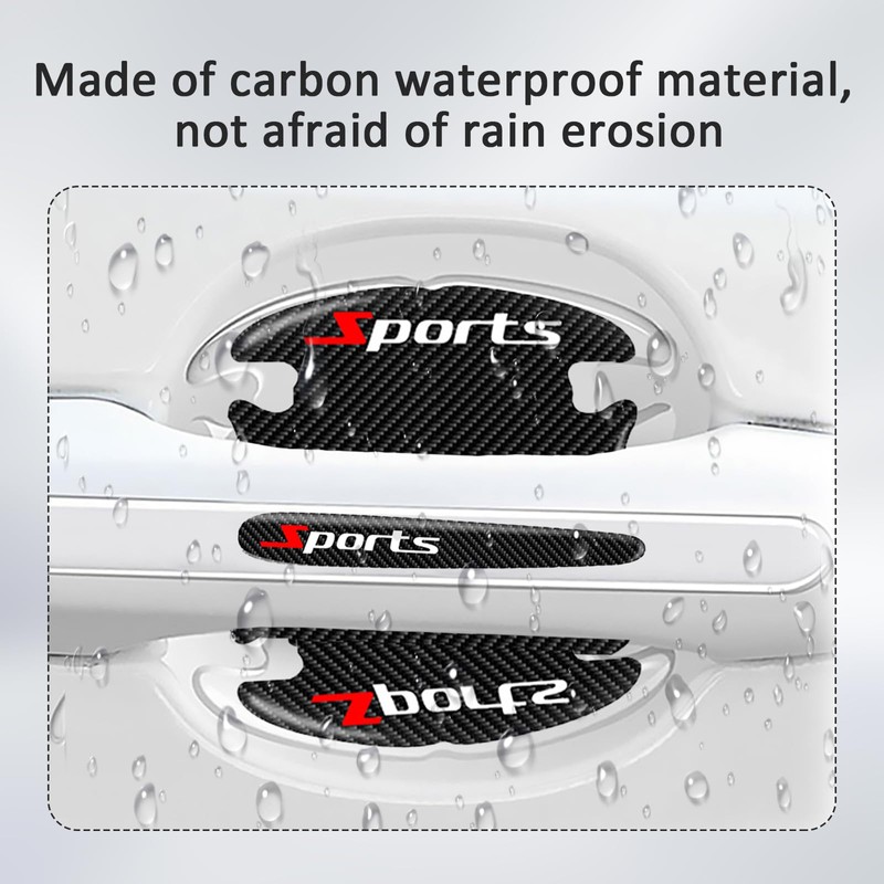 Car Door Handle Protector, 8 Pcs Door Protectors for Vehicles,