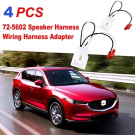 SINGWAYS 72-5602 Car Replacement Door Speaker Wiring Harness Plug Connector for 2011-2021 Ford F-150 Fusion Escape Focus Bronco Mustang Mondeo MK4 Mazda 2 3 6 CX5 Cable Plug Speakers Harness - 4 PCS
