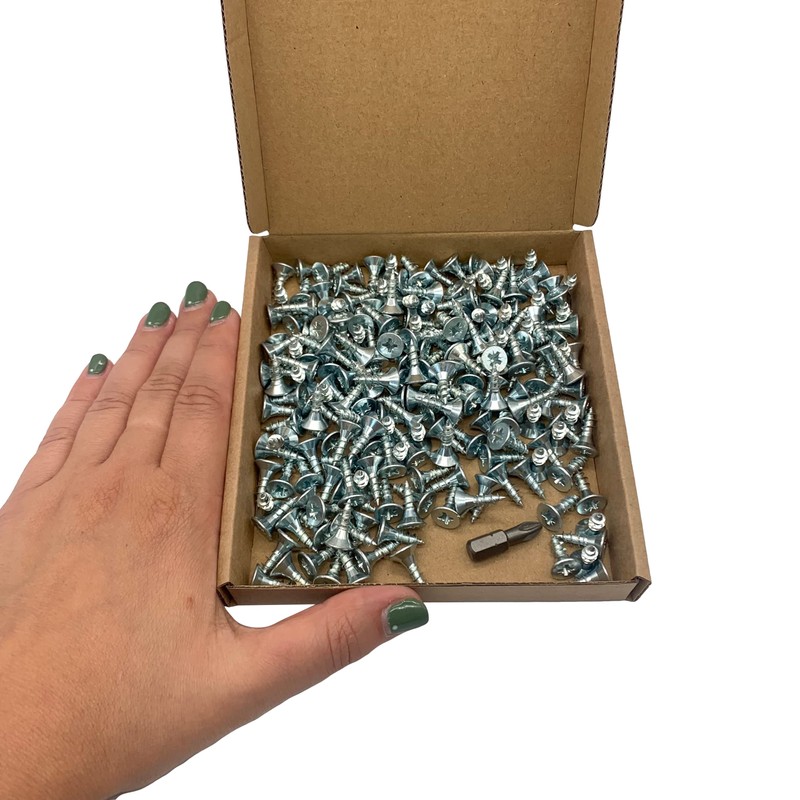 Pack of 200 Galvanised Steel 5.0 x 16 mm Wood