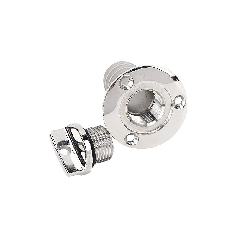 Garboard Drain Plug,316 Stainless Steel Oval Garboard Drain Plug Vent