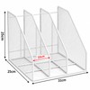 Metal Mesh Desk File Organizer for Documents and Books –