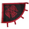 JumpingLight 3x4 Viking Raven Red Black 150D Woven Poly Nylon