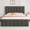 IDEALHOUSE Full Size Bed Frame with 4 Storage Drawers and