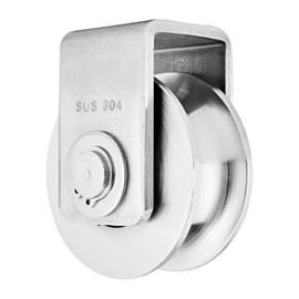 GmeDhc Pulley for Ropes, 1 Piece U-Groove Pulley Steel Cable, Pulley Pulley for Washing Line, Pulley System, Industrial Machinery, Roller Gates, Inverted Pulley Rope