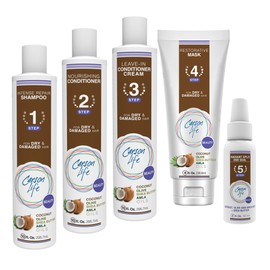 Carson Life Restorative Mask - Repair Conditioner for Color Treated Hair - Controls Frizz - Sulfate and Paraben Free - Made with Coconut, Olive, Amla Oils and Shea Butter for Dry or Damaged Hair