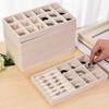 Vellure Velvet Jewelry Organizer Drawer Tray – Stackable Compartments for