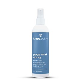 TreeActiv Yoga Mat Spray | Tea Tree Oil & Witch Hazel Mist for Exercise Accessories | Aromatherapeutic Meditation Spray | Deep-Cleansing Natural Cleaner for Fitness Gear & Gym Equipment | 1000+ Sprays