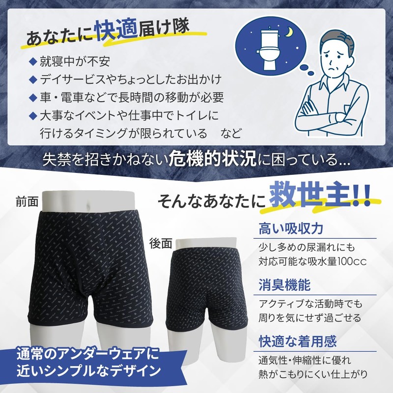 Trust Map Incontinence Pants, For Men, 3.4 fl oz (100