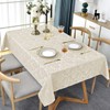 SASTYBALE Jacquard Tablecloth Rectangle 52 x 70 Inch Beige, Spill