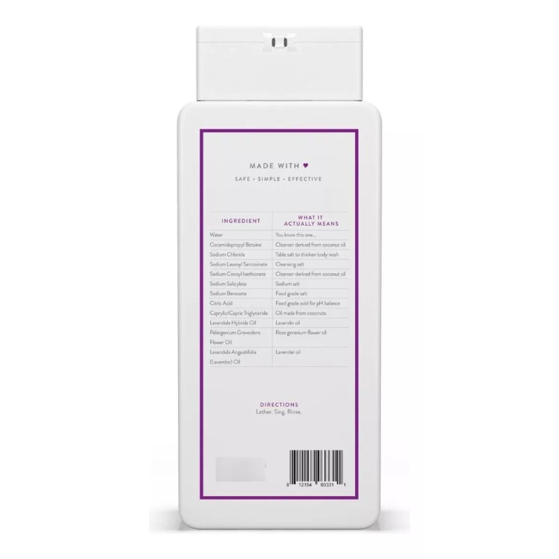 Native Body Wash Lavanda Y Rosas 532ml (18 Oz) Importado