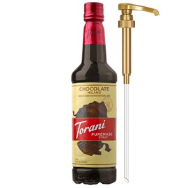 Torani Puremade Syrup, Chocolate Milano Flavoring for Drinks & Desserts, Pump Included, 25.4 Fl Oz