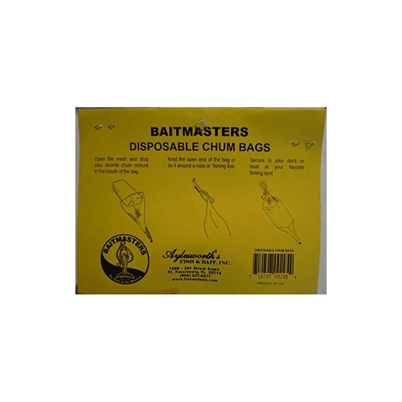 Baitmasters Disposable Chum Bags Red 4-Pack