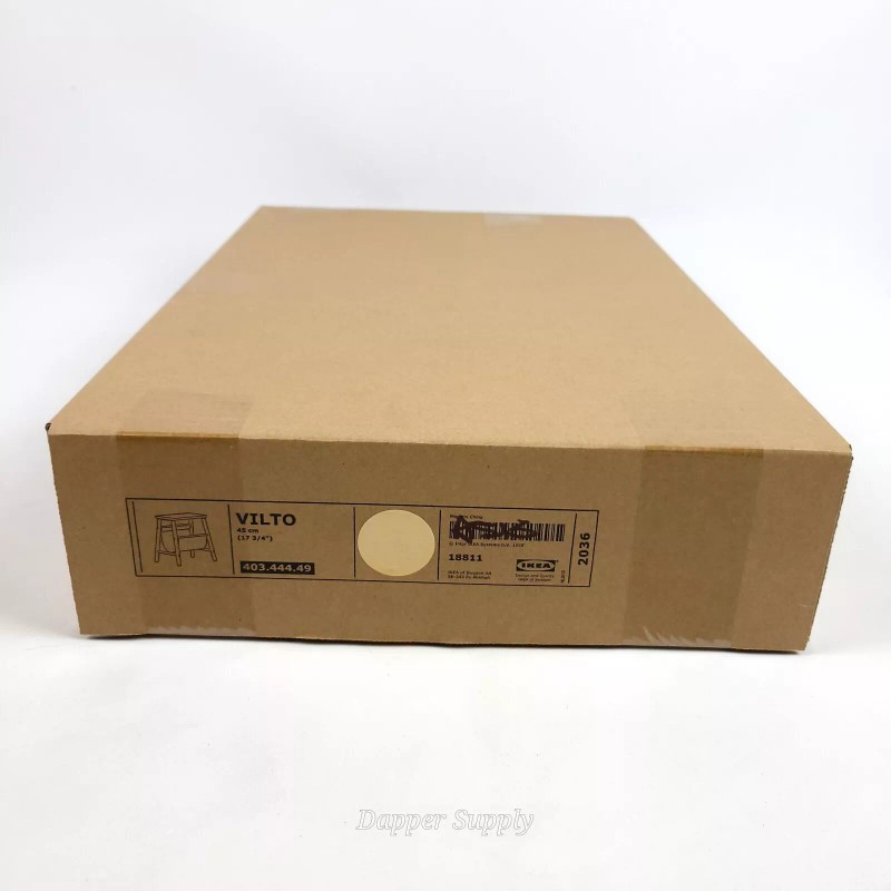 Ikea VILTO Storage Birch Stool 17.75" New 48x30x45 cm