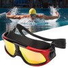 Adult Large Frame Waterproof Antifog Swimming Goggles Electroplate Plain Glass