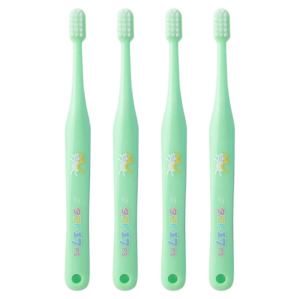 o-rarukea Stains 17/20 Premium Soft Toothbrush 25 Pieces green