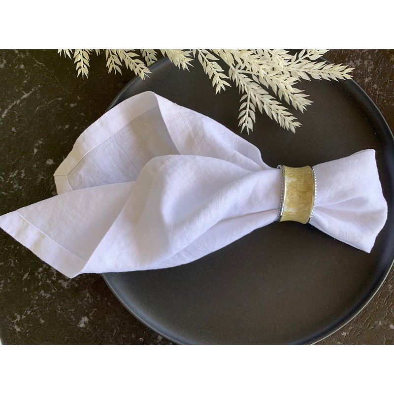 Eight Owls Linen Napkins – 100% Pure Stonewashed Linen Cloth